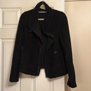 James Perse fleece pea coat style jacket
